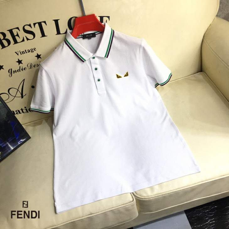 Picture of Fendi Polo Shirts Short _SKUFendiM-3XL25tr18128139